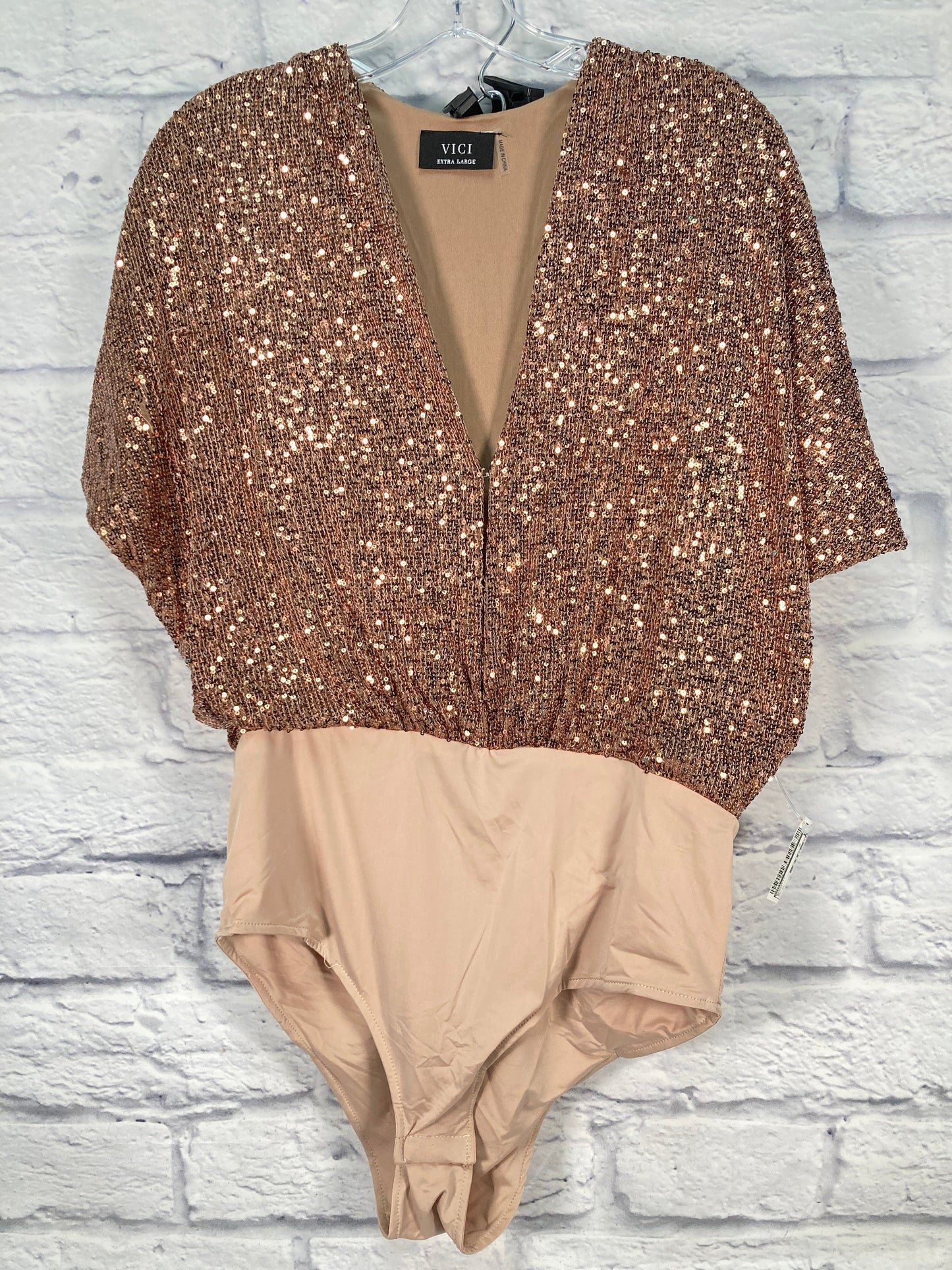 Bodysuit By Vici In Brown, Size: Xl