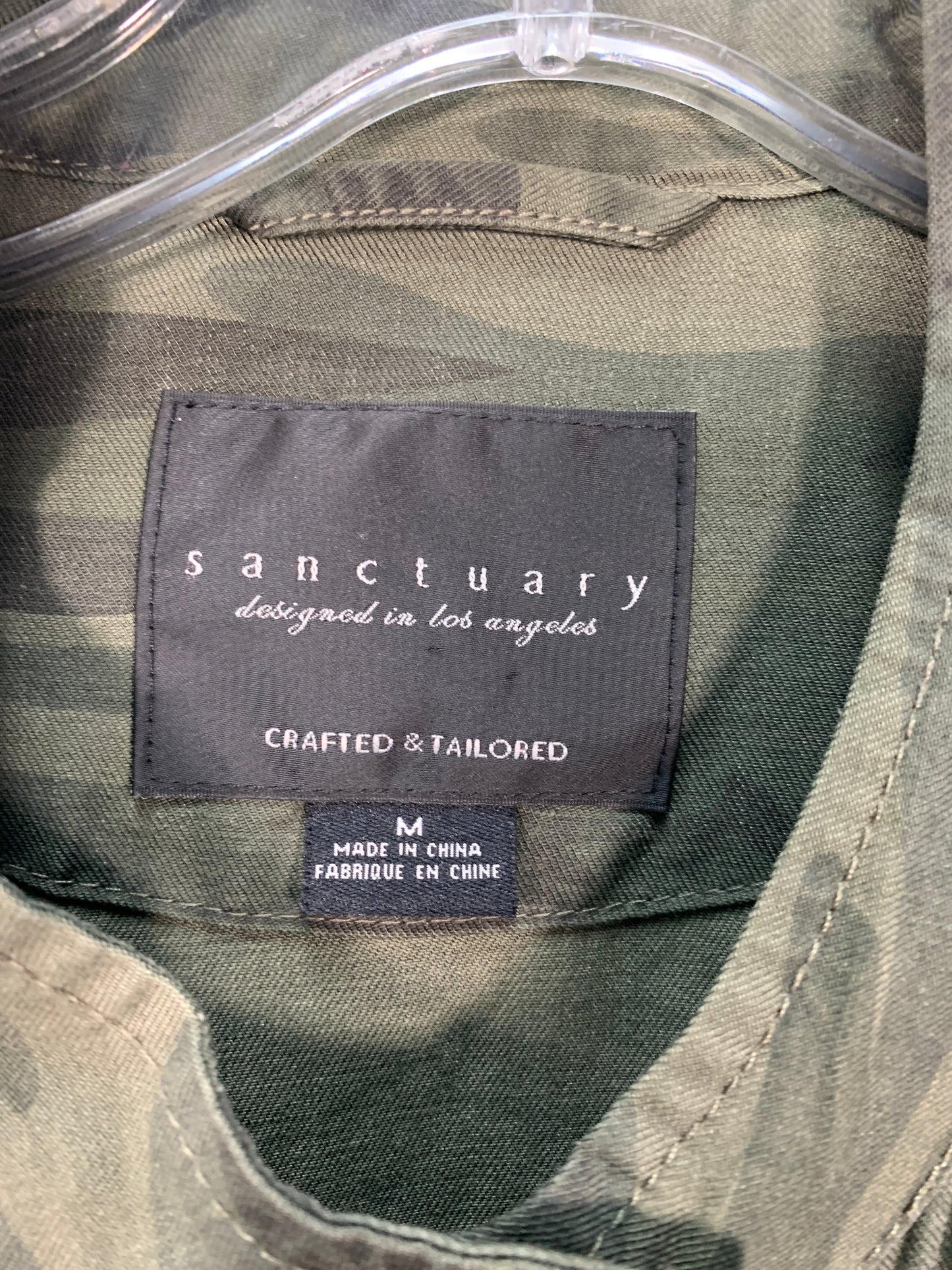 Jacket Shirt By Sanctuary In Camouflage Print, Size: M