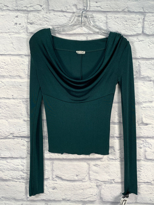 Top Long Sleeve By Free People In Green, Size: Xs