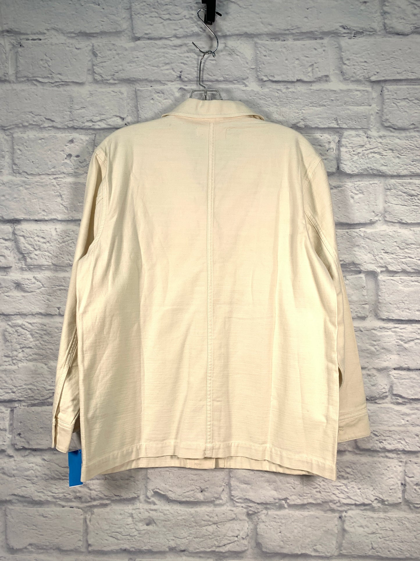 Jacket Shirt By Madewell In Cream, Size: S