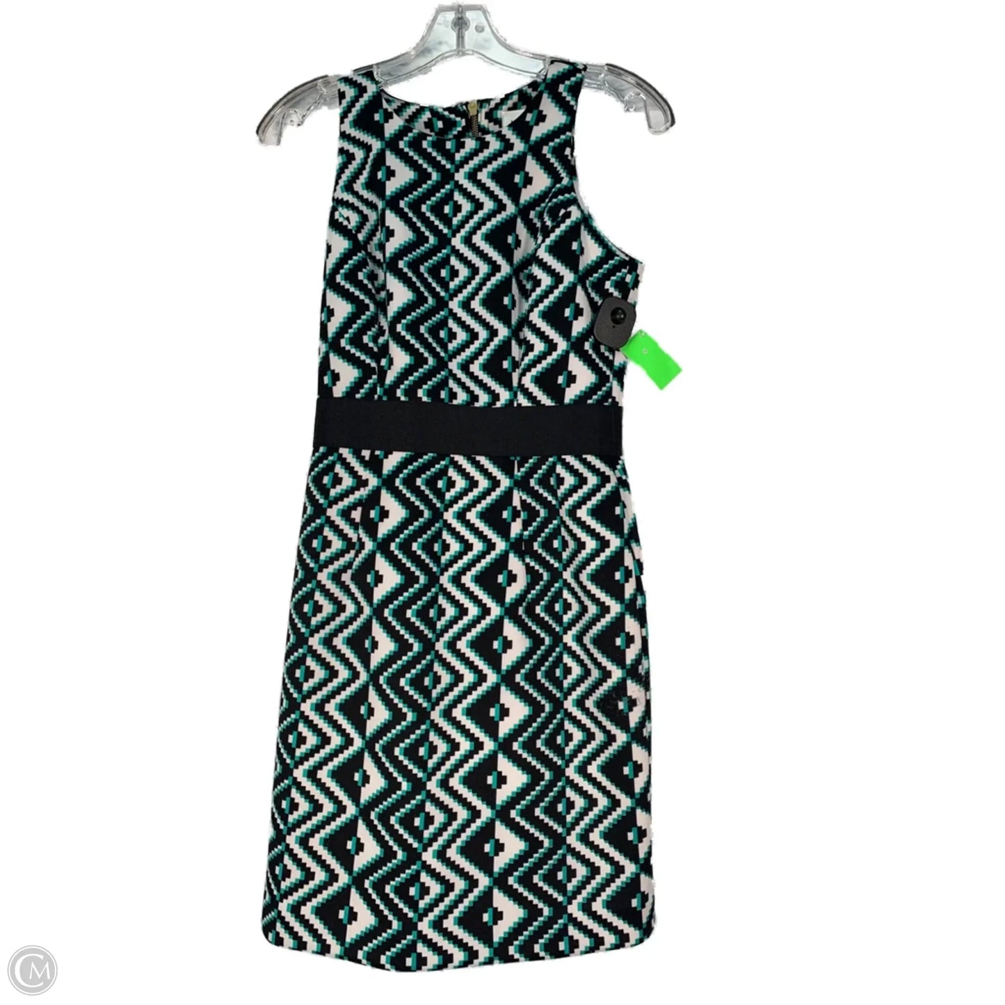 Dress Designer By Milly In Black & Green, Size: Xs