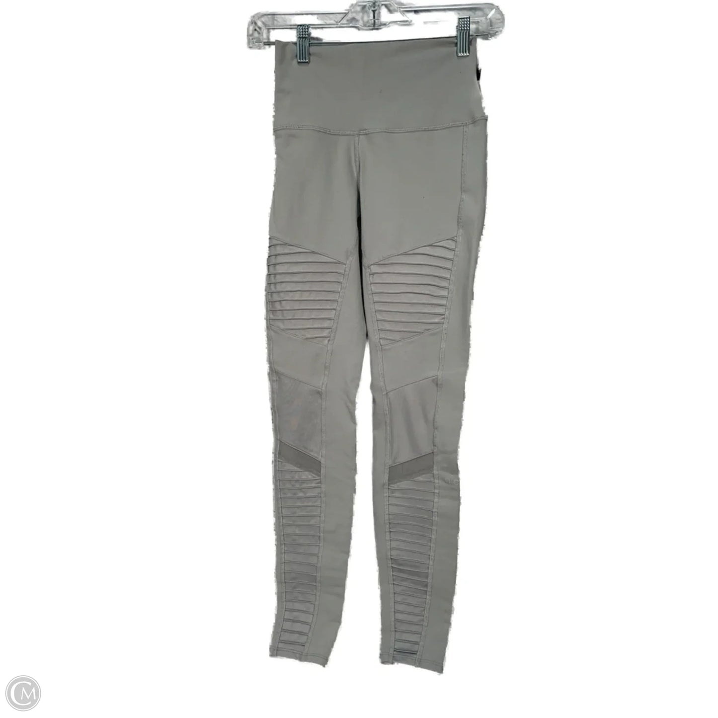 Athletic Leggings By Alo In Grey, Size: Xs