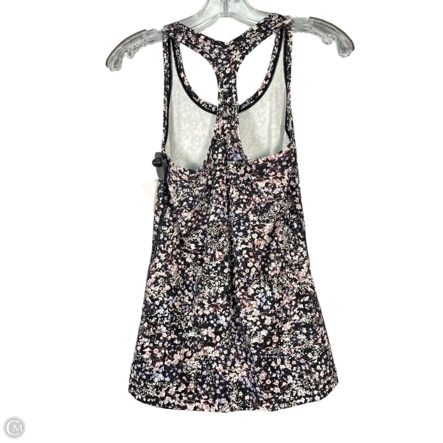 Athletic Tank Top By Lululemon In Black & Purple, Size: M