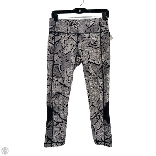 Athletic Leggings By Lululemon In Black & White, Size: S