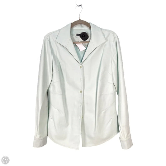 Jacket Designer By Lafayette 148 In Green, Size: S