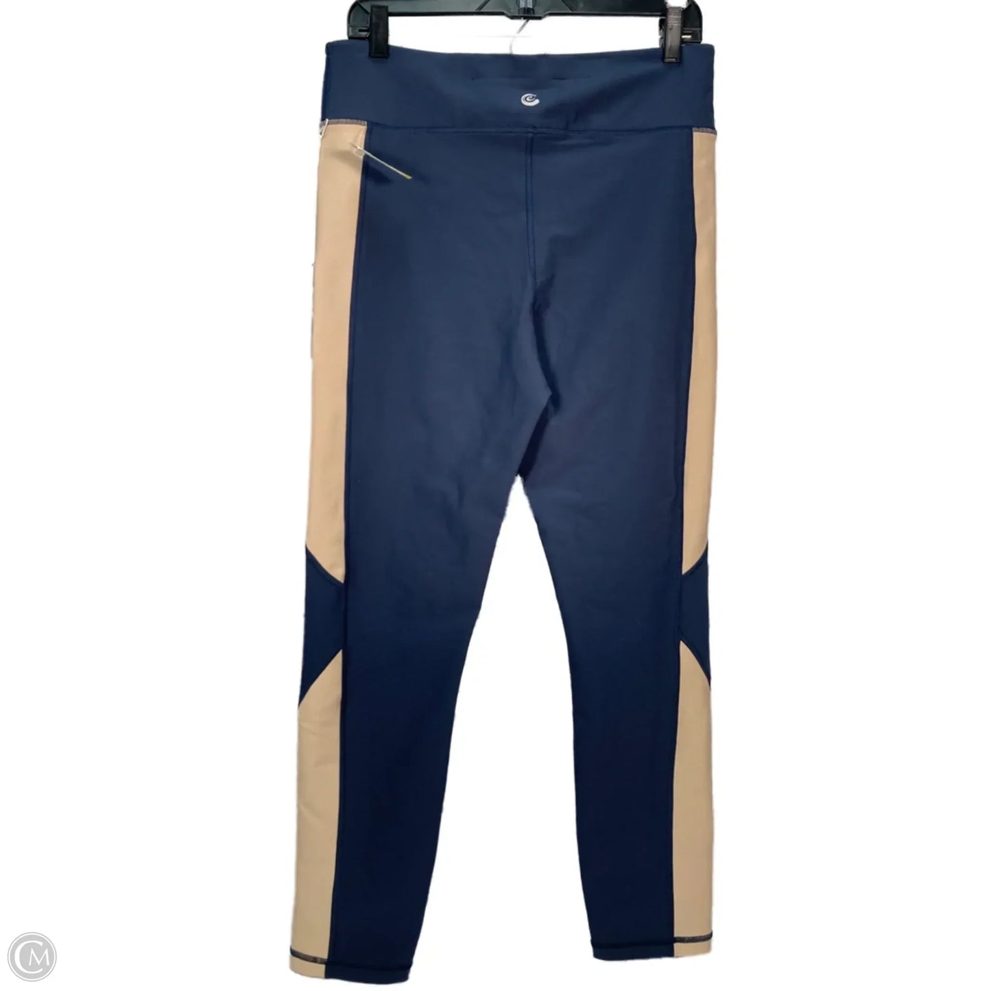 Athletic Leggings By Johnny Was In Blue & Cream, Size: Xl