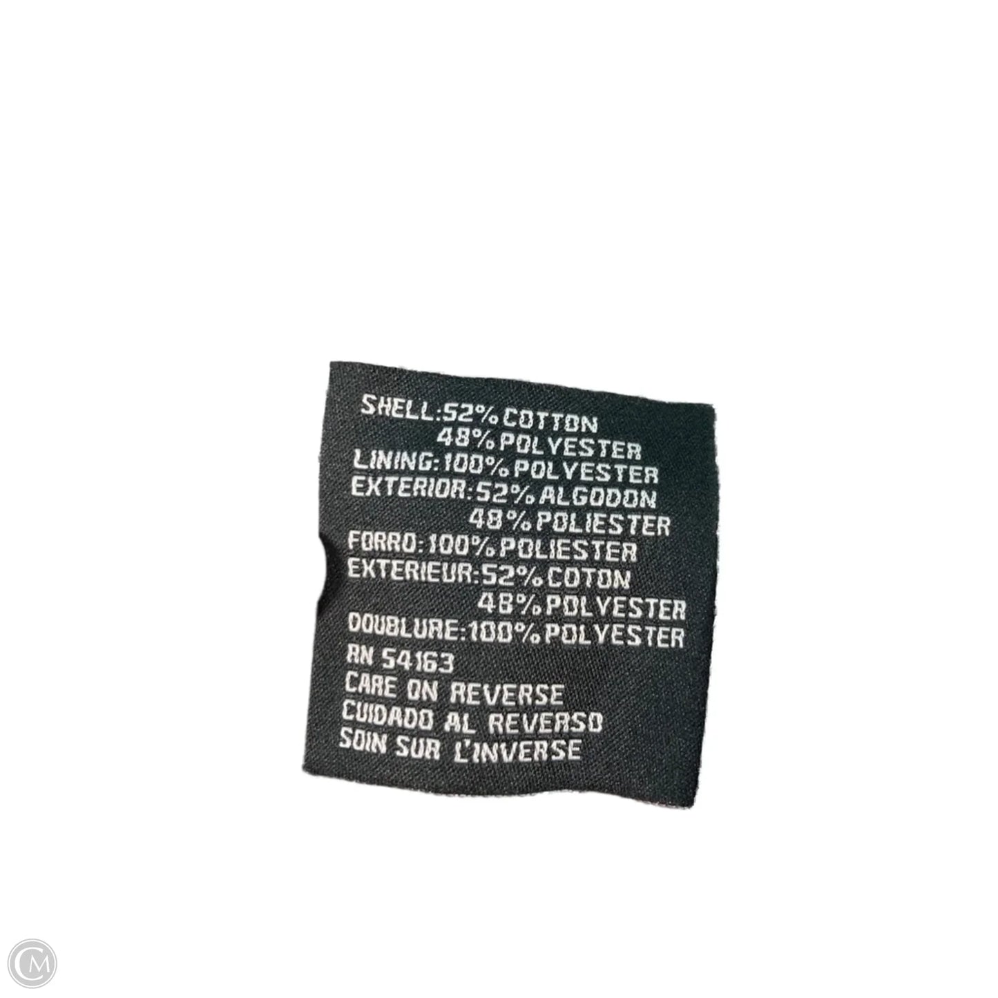 Coat Peacoat By Guess In Black & White, Size: L