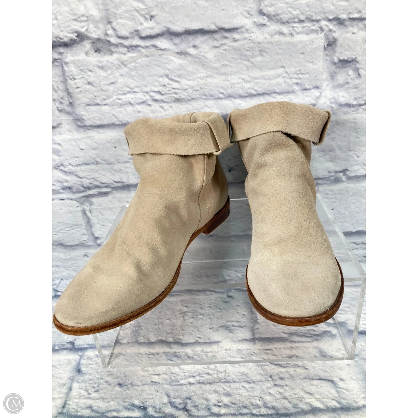 Boots Ankle Flats By Joie In Tan, Size: 11