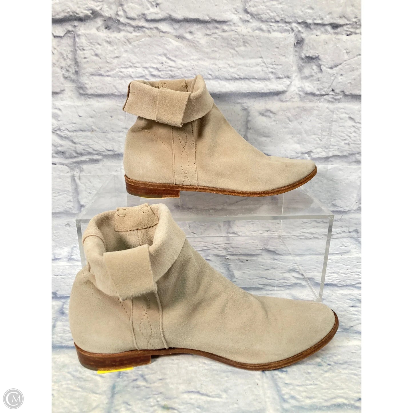 Boots Ankle Flats By Joie In Tan, Size: 11