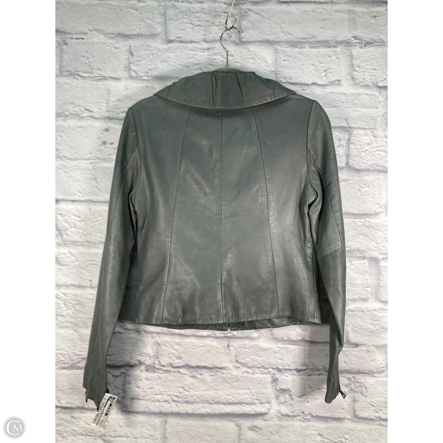 Jacket Leather By Classiques Entier In Green, Size: Xs