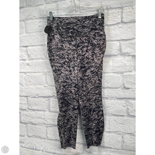 Athletic Capris By Lululemon In Black & Grey, Size: M