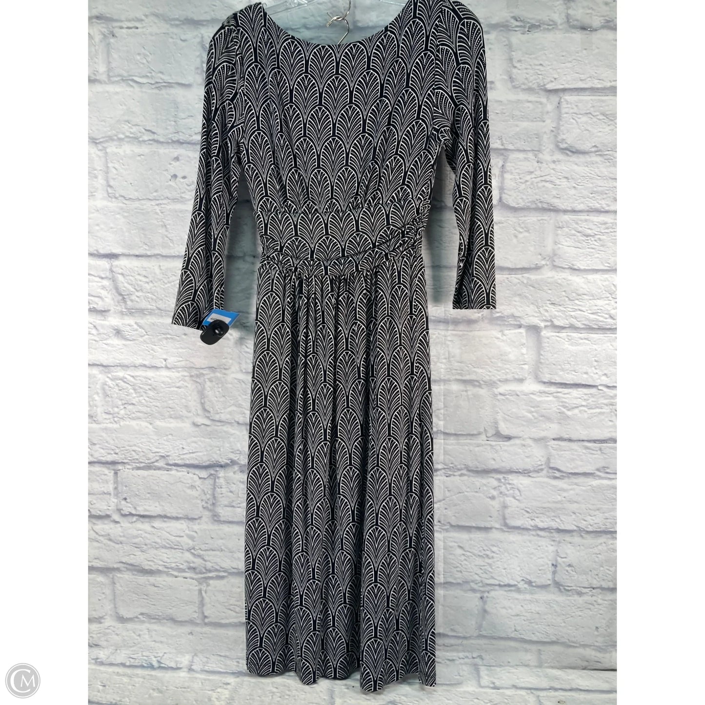 Dress Casual Midi By Maeve In Black & White, Size: Xs