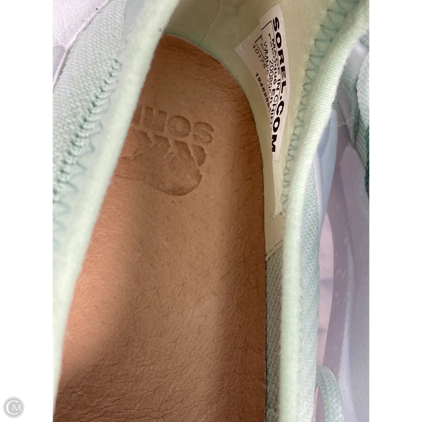 Shoes Sneakers By Sorel In Green, Size: 8