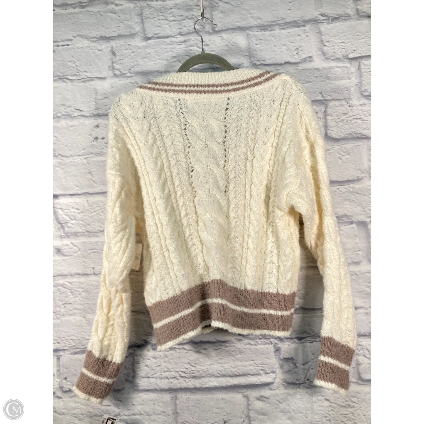 Sweater By Altard State In Brown & Cream, Size: S
