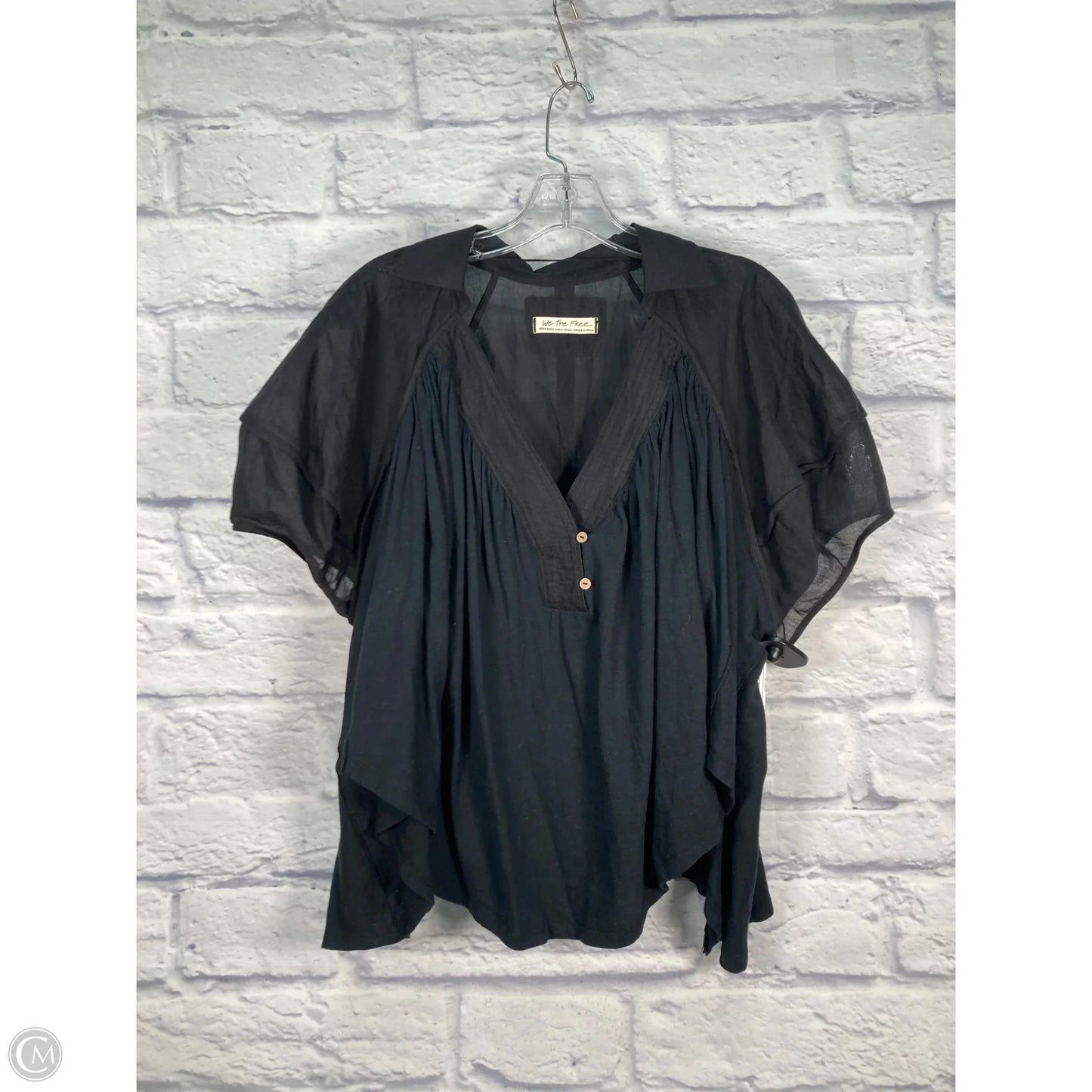 Top Short Sleeve By We The Free In Black, Size: Xs