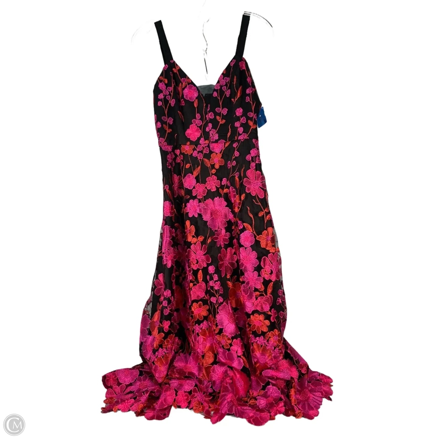 Dress Party Long By Boston Proper In Black & Pink, Size: Xs