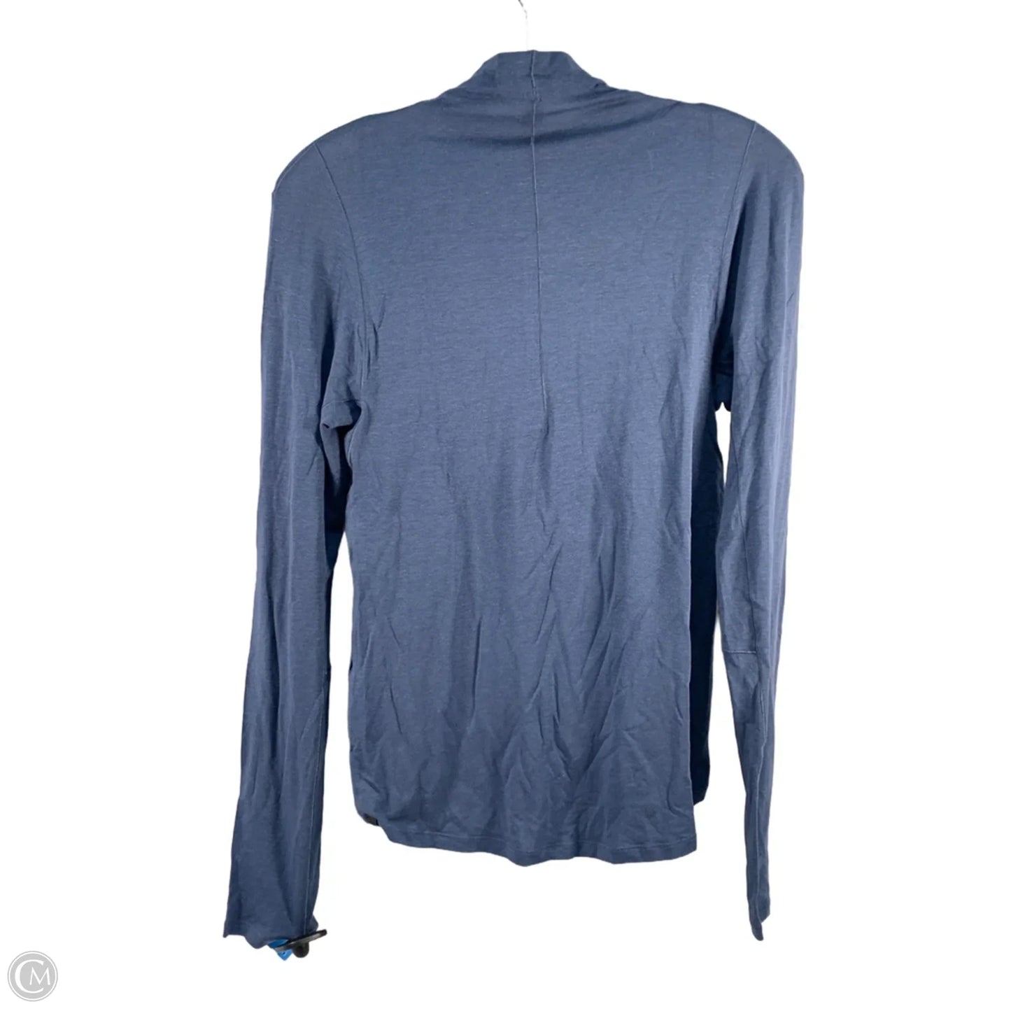 Athletic Top Long Sleeve Collar By Lululemon In Blue, Size: S