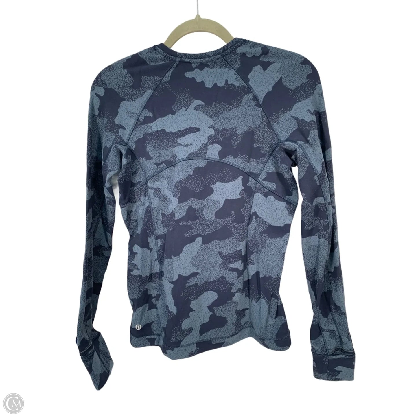 Athletic Top Long Sleeve Crewneck By Lululemon In Blue, Size: S