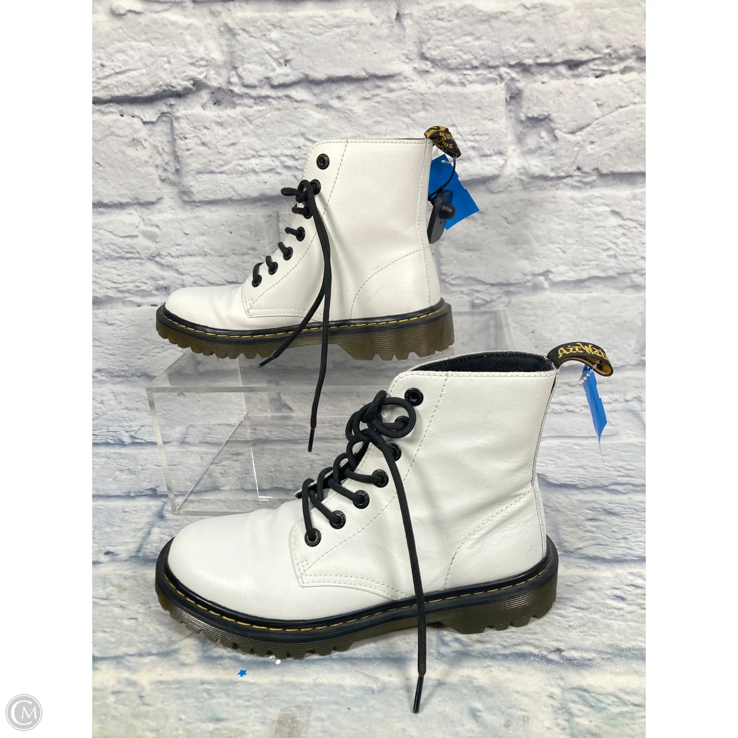 Boots Combat By Dr Martens In White, Size: 8