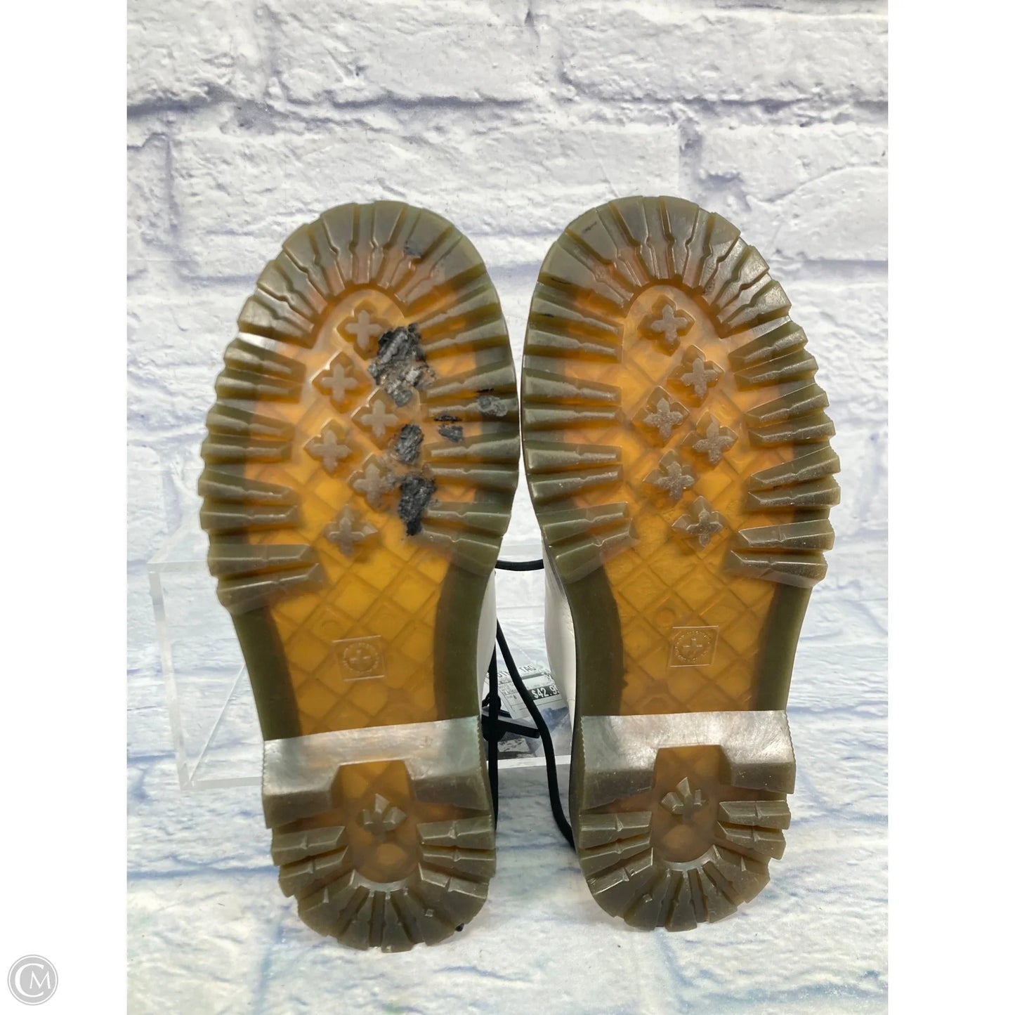 Boots Combat By Dr Martens In White, Size: 8