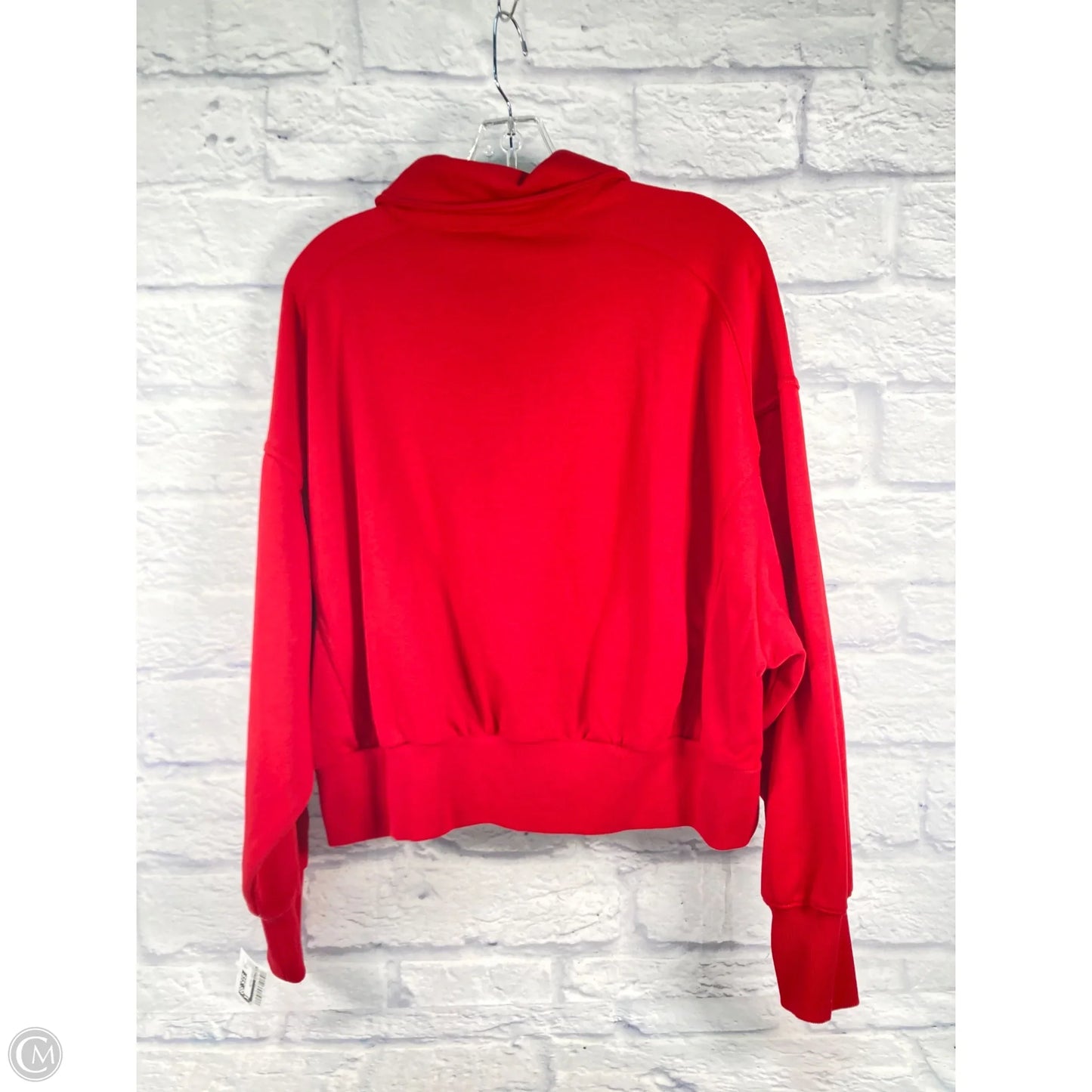 Sweatshirt Collar By Fabletics In Red, Size: S