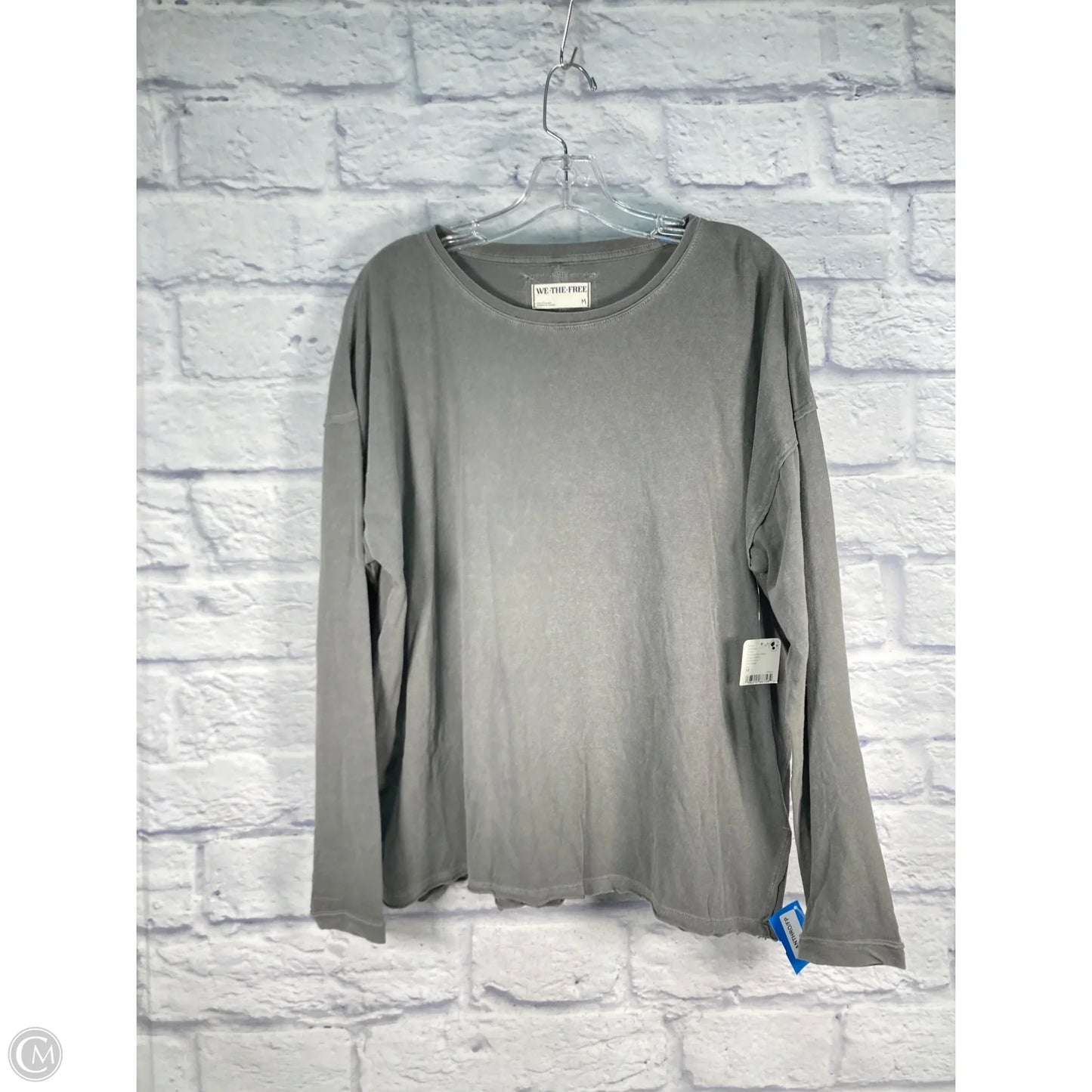 Top Long Sleeve By We The Free In Grey, Size: M