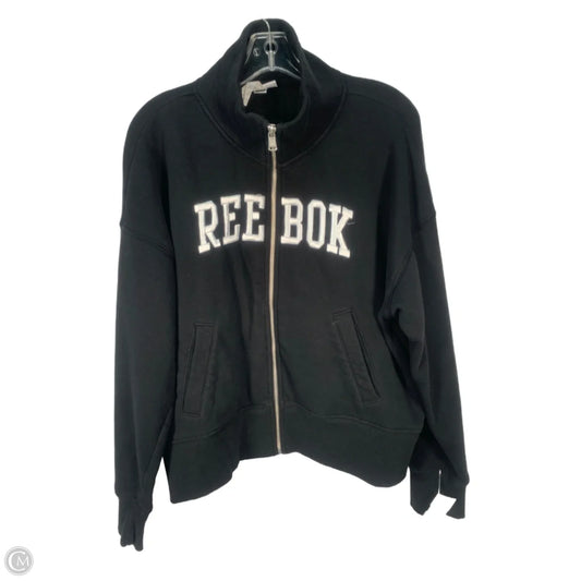 Sweatshirt Collar By Reebok In Black, Size: M