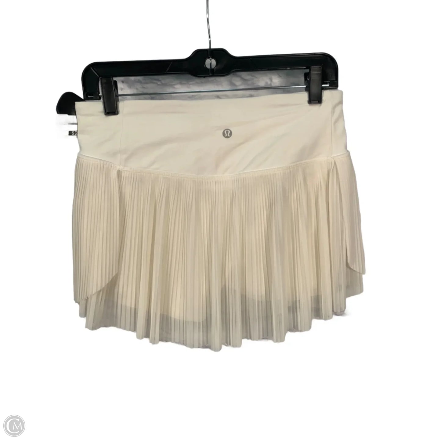 Athletic Skort By Lululemon In Cream, Size: S