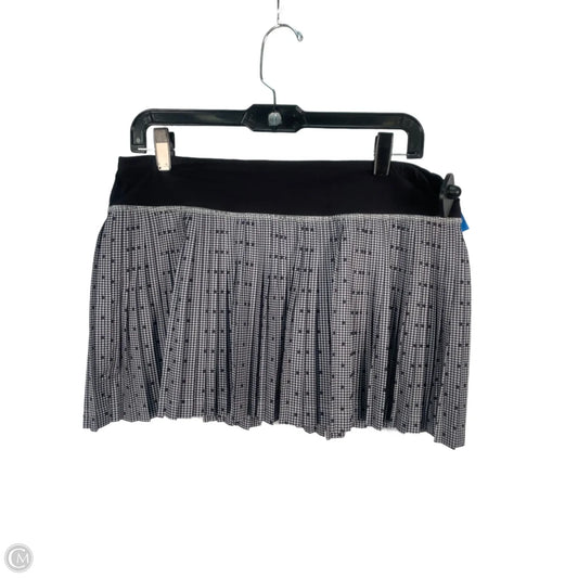 Athletic Skort By Lululemon In Black & Grey, Size: M
