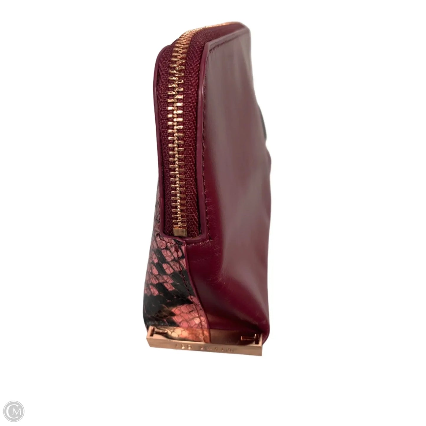 Makeup Bag Leather By Ted Baker, Size: Small