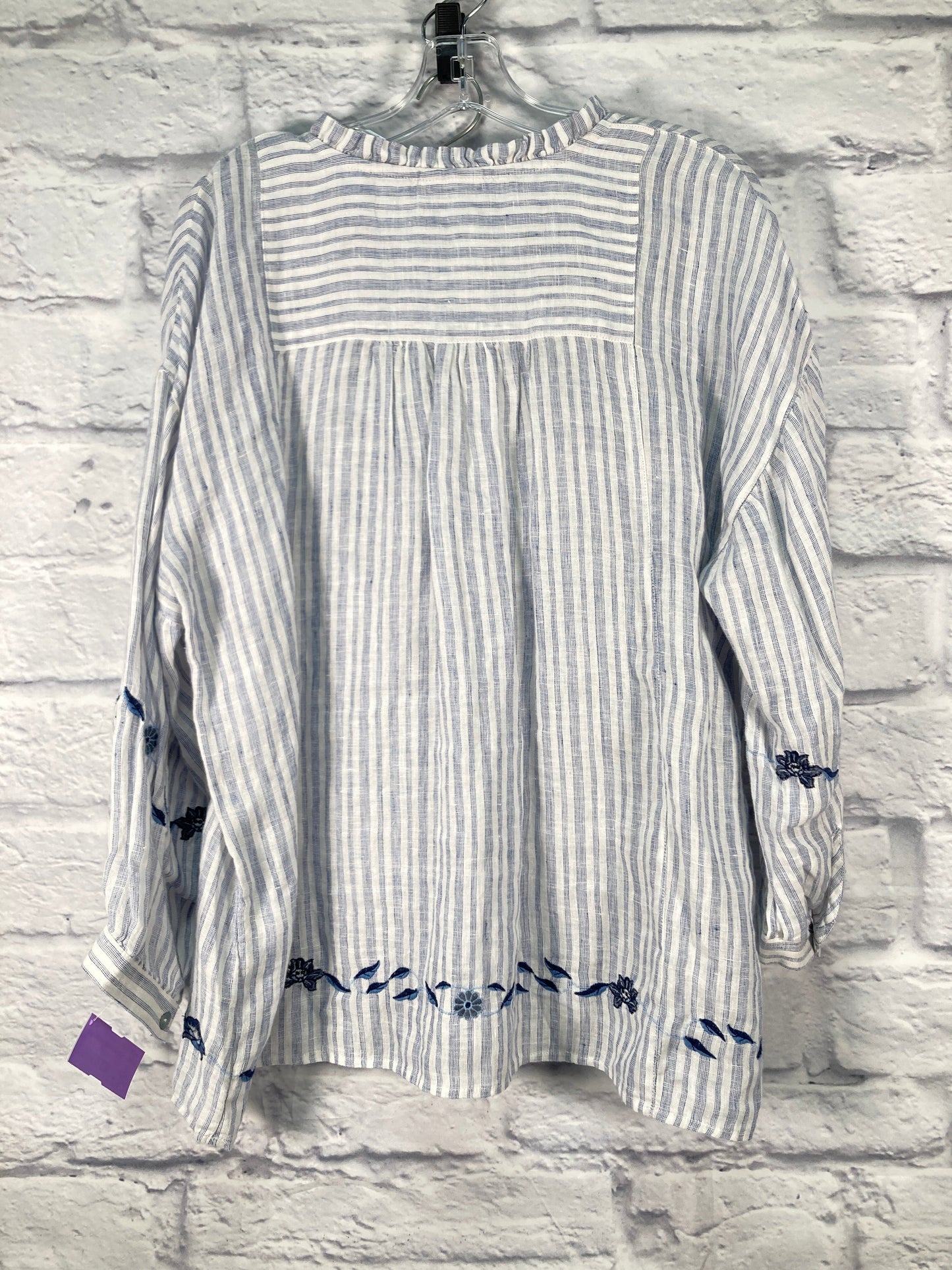 Blue Top Long Sleeve J. Jill, Size M