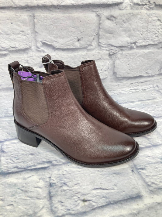 Brown Boots Designer Cole-haan, Size 8