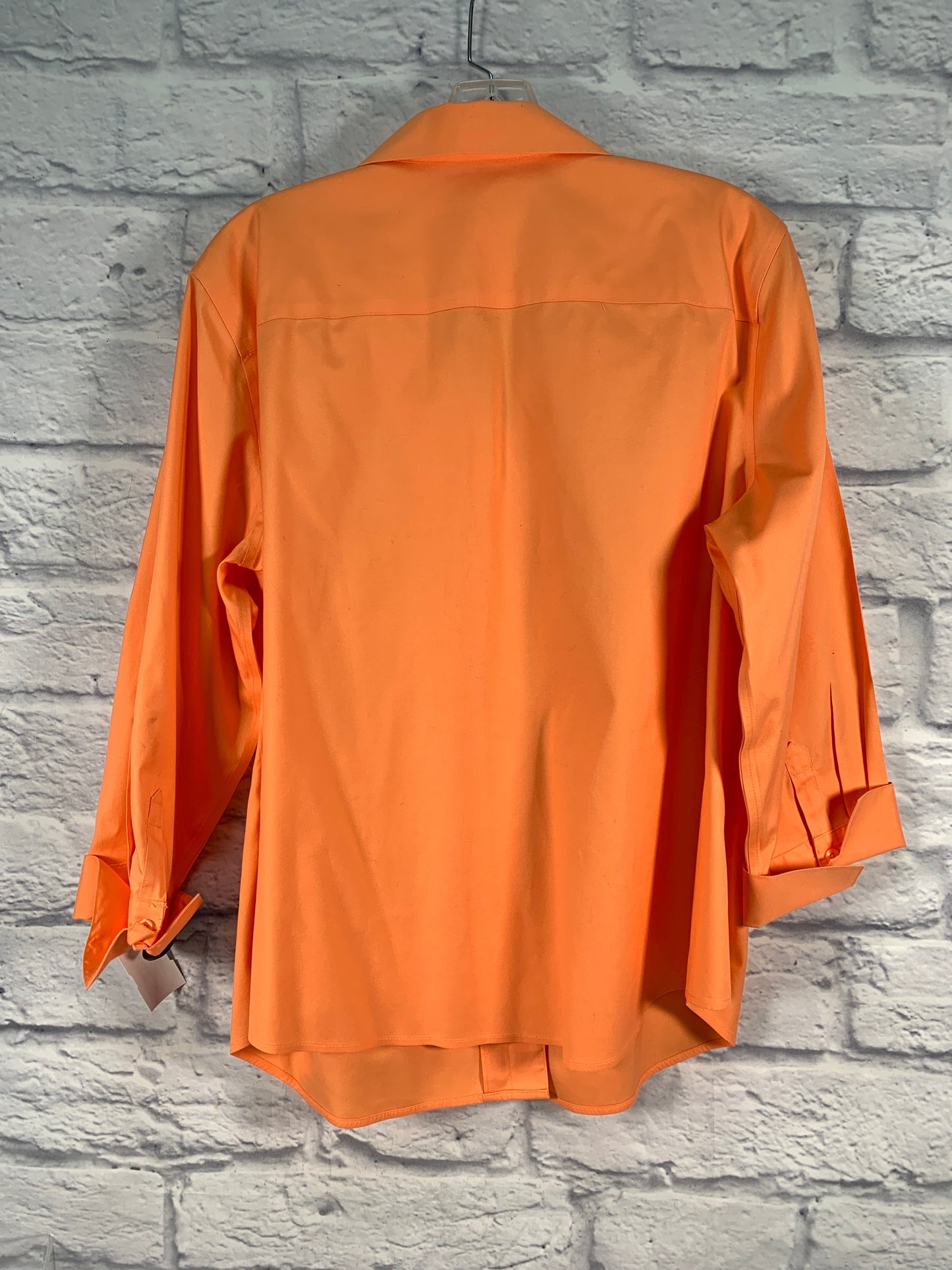 Orange Top Long Sleeve Chicos, Size Xl