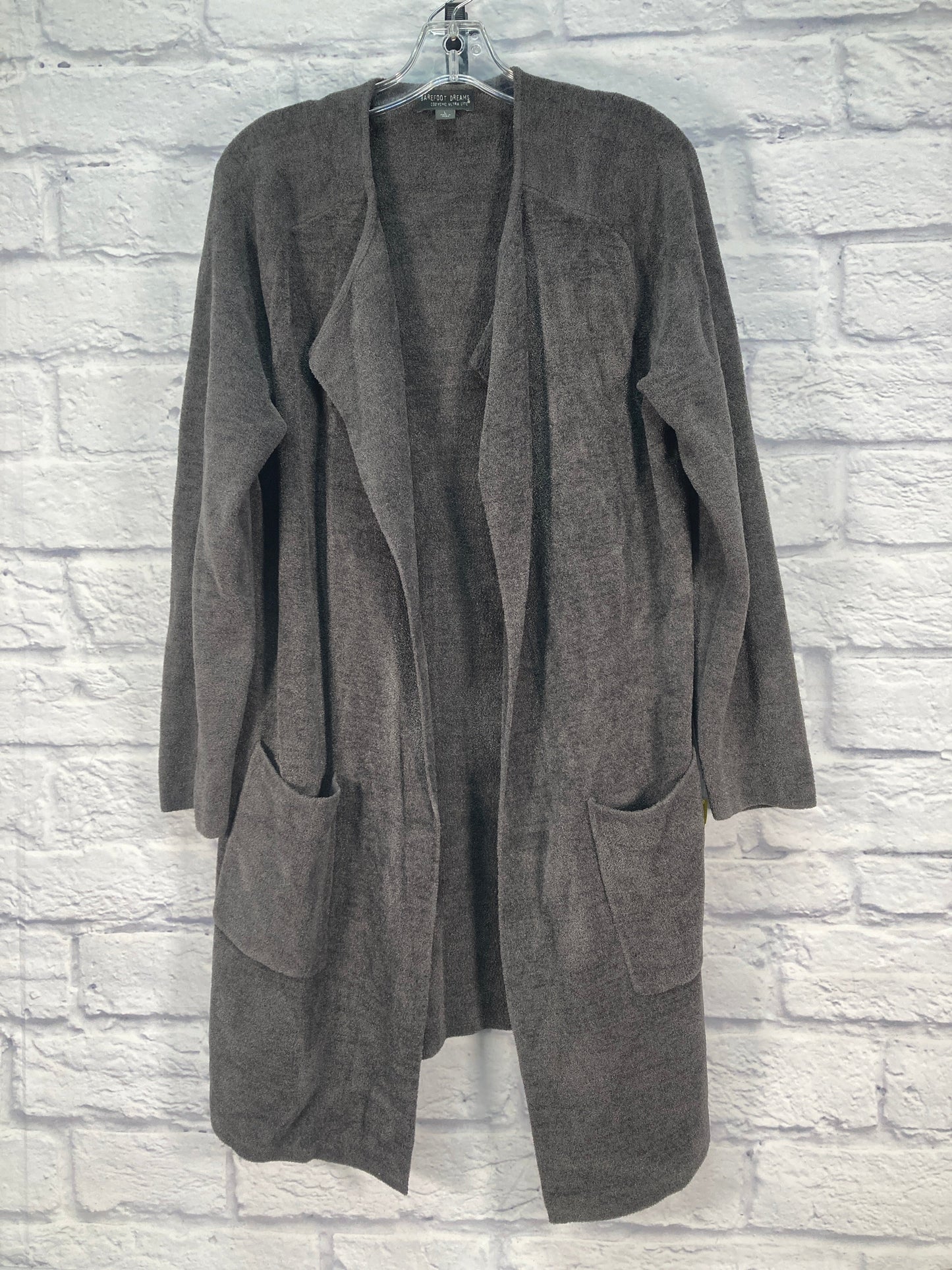 Cardigan Designer By Barefoot Dreams In Grey, Size: L