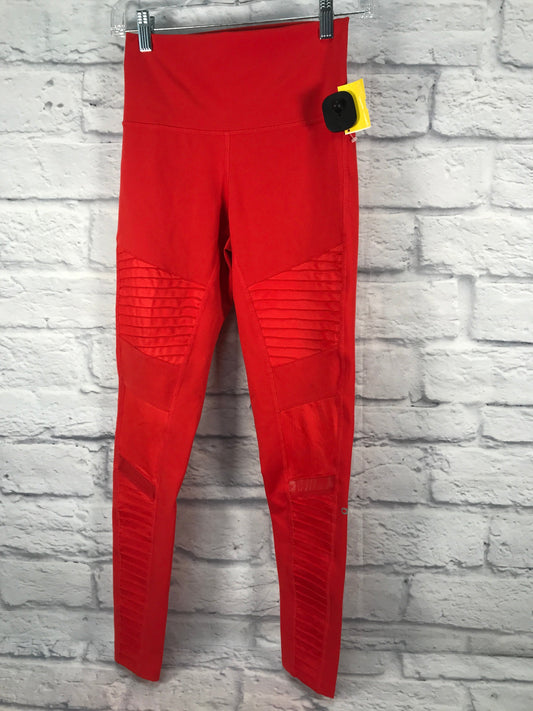 Athletic Leggings By Alo In Orange, Size: S