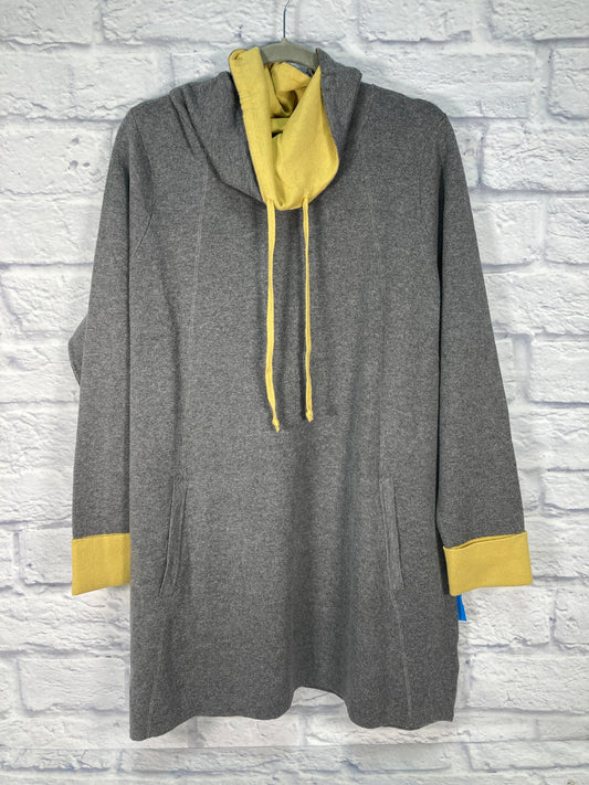 Athletic Sweatshirt Hoodie By Cynthia Rowley In Grey, Size: 2x