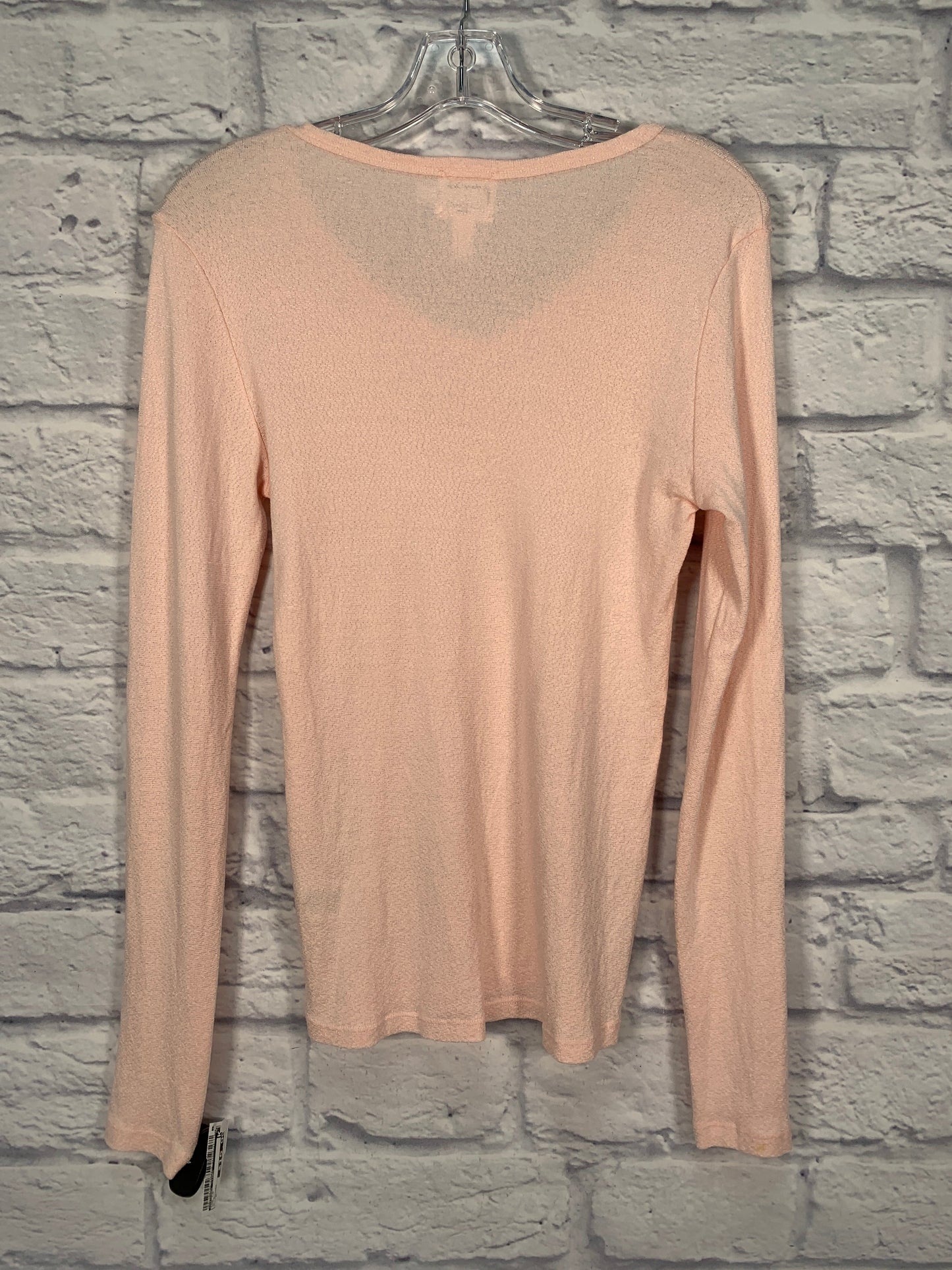 Top Long Sleeve By Michael Stars In Pink, Size: S