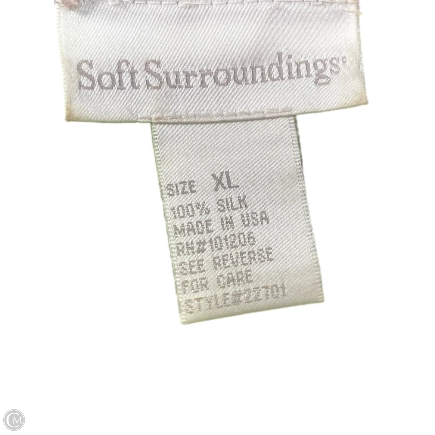 Blouse Short Sleeve By Soft Surroundings In Purple, Size: Xl