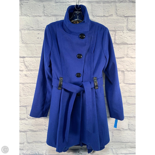 Coat Peacoat By Steve Madden In Blue, Size: S