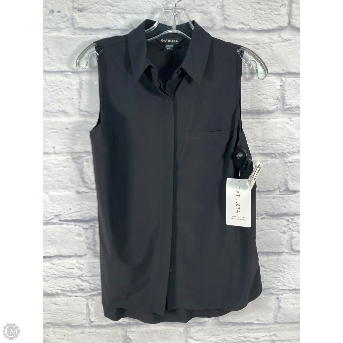 Top Sleeveless By Athleta In Black, Size: S