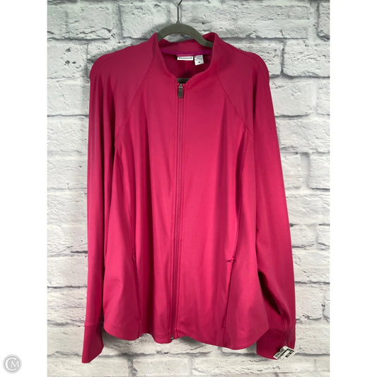 Athletic Jacket By Athleta In Pink, Size: 3x