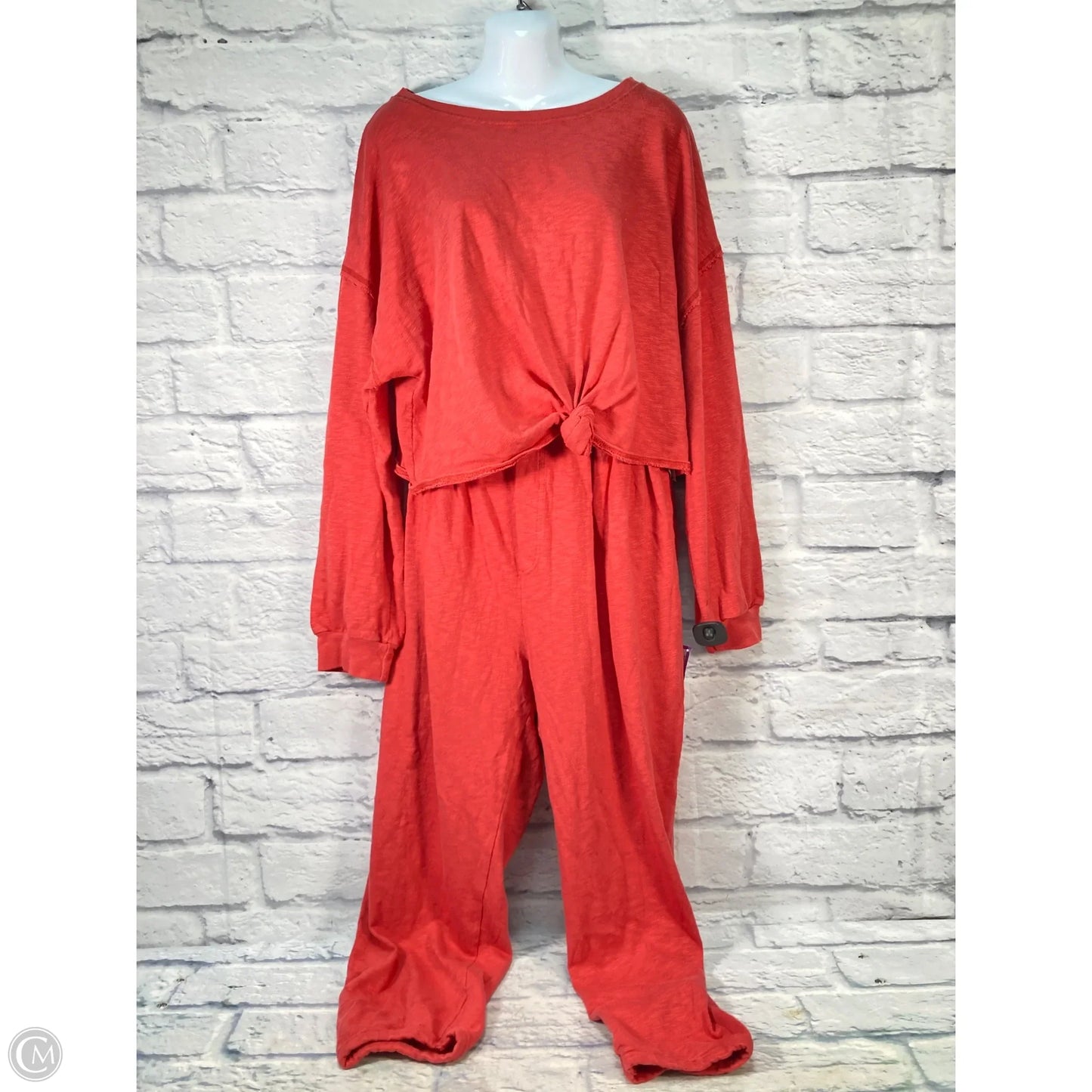 Lounge Set Pants By Free People In Orange, Size: Xl