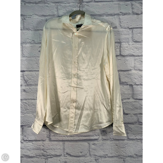 Blouse Long Sleeve By Polo Ralph Lauren In Cream, Size: Xl