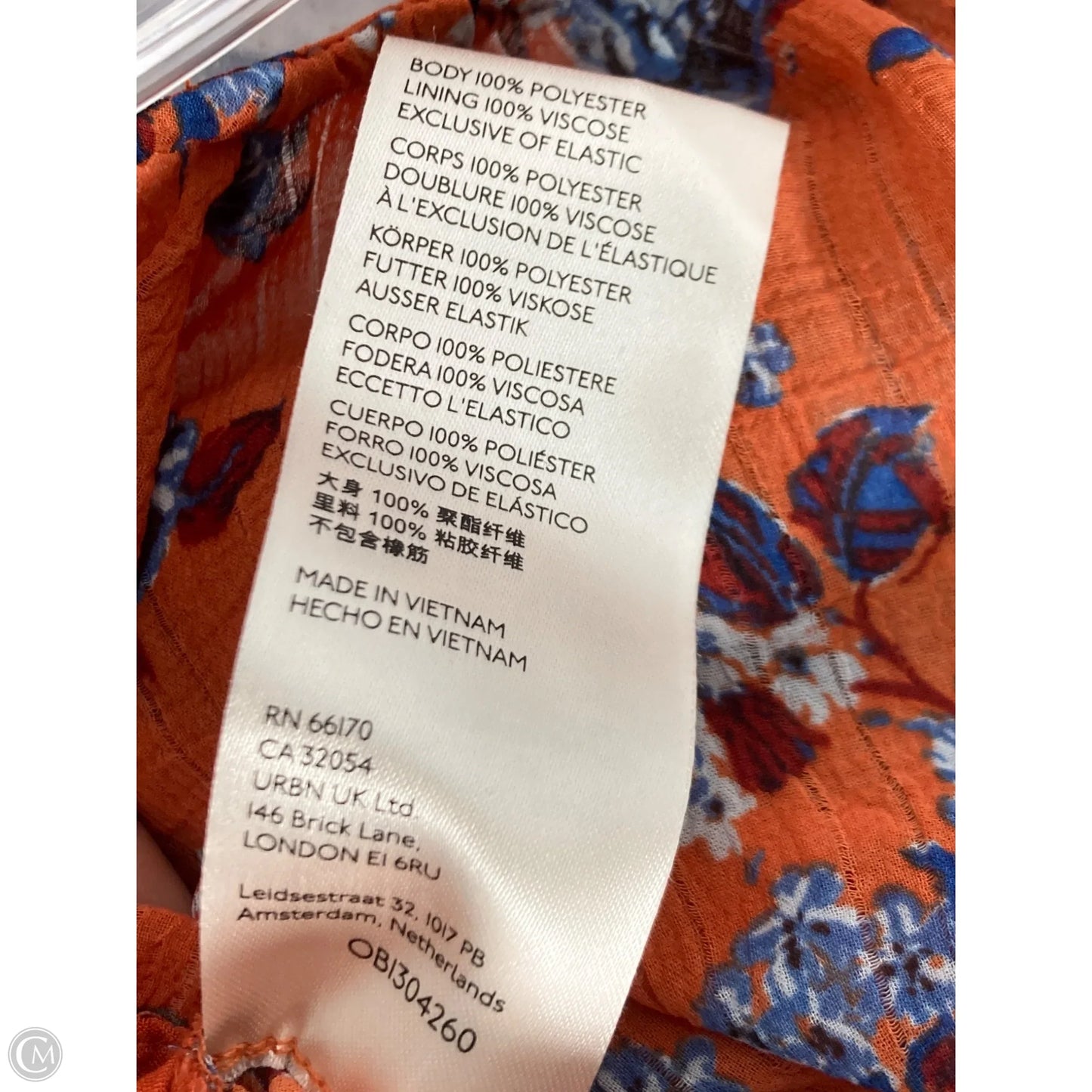 Blouse Long Sleeve By Free People In Orange, Size: M