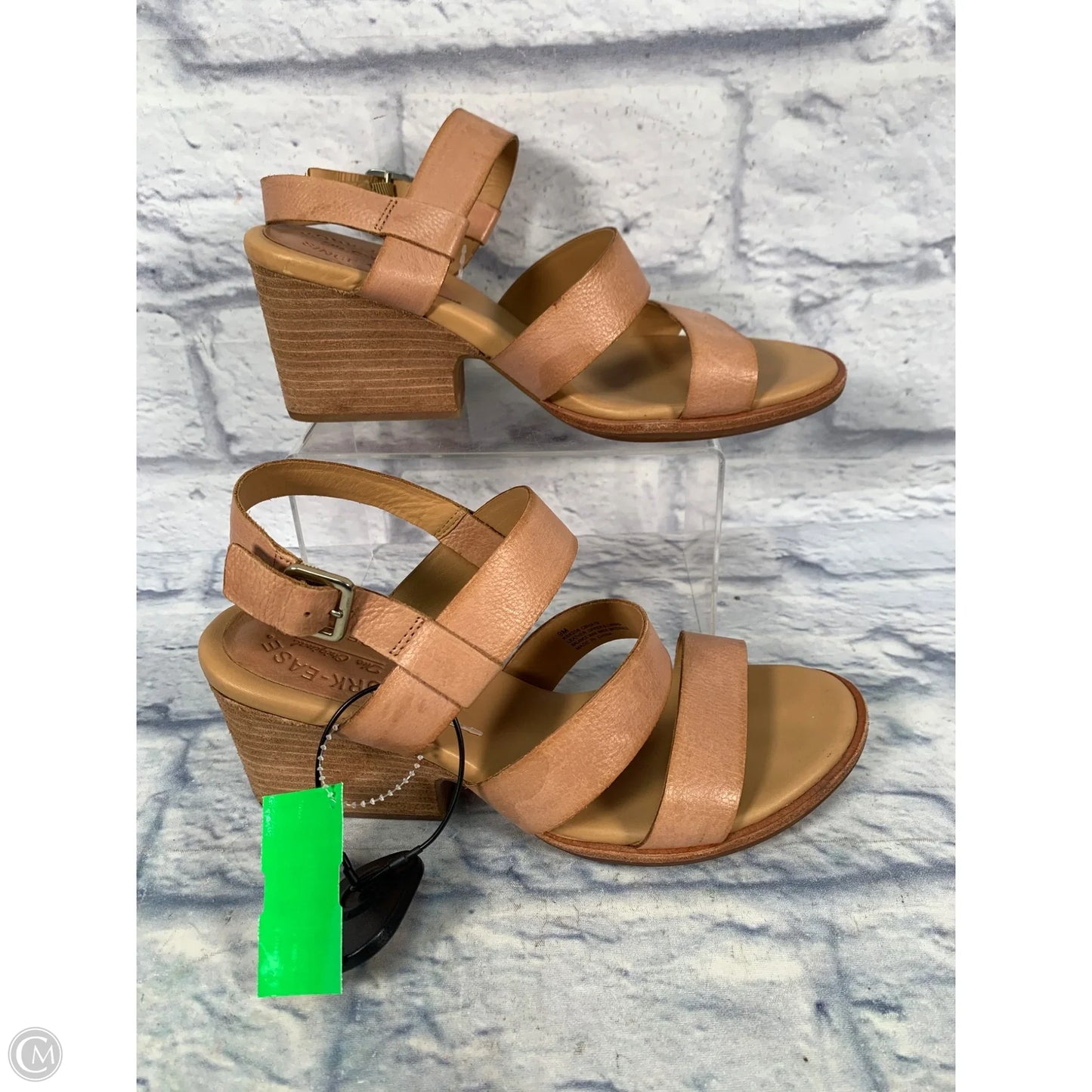 Sandals Heels Block By Kork Ease In Brown, Size: 9