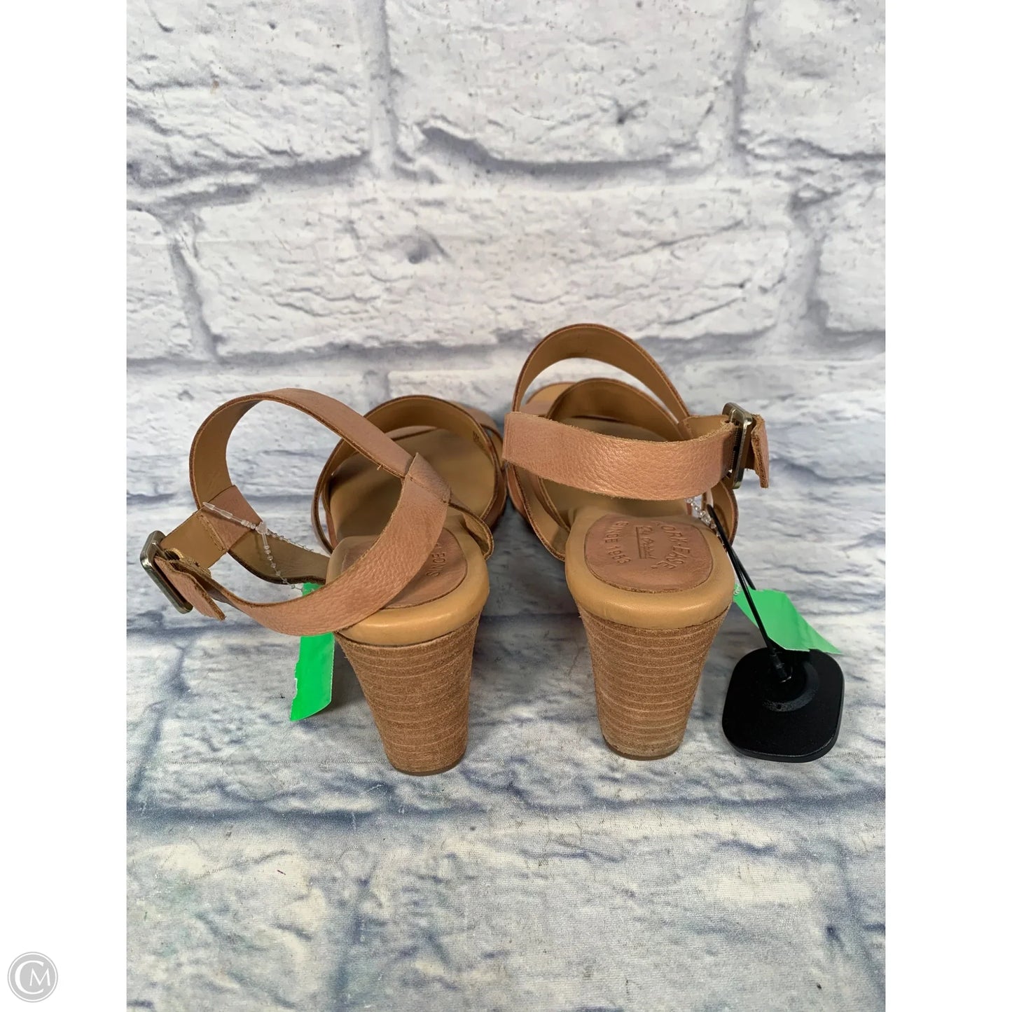 Sandals Heels Block By Kork Ease In Brown, Size: 9