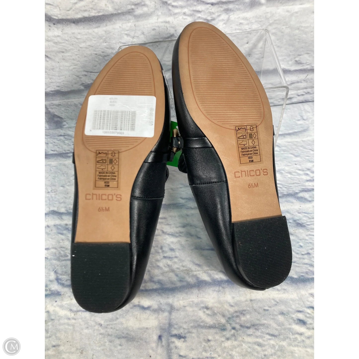 Shoes Flats By Chicos In Black, Size: 6.5