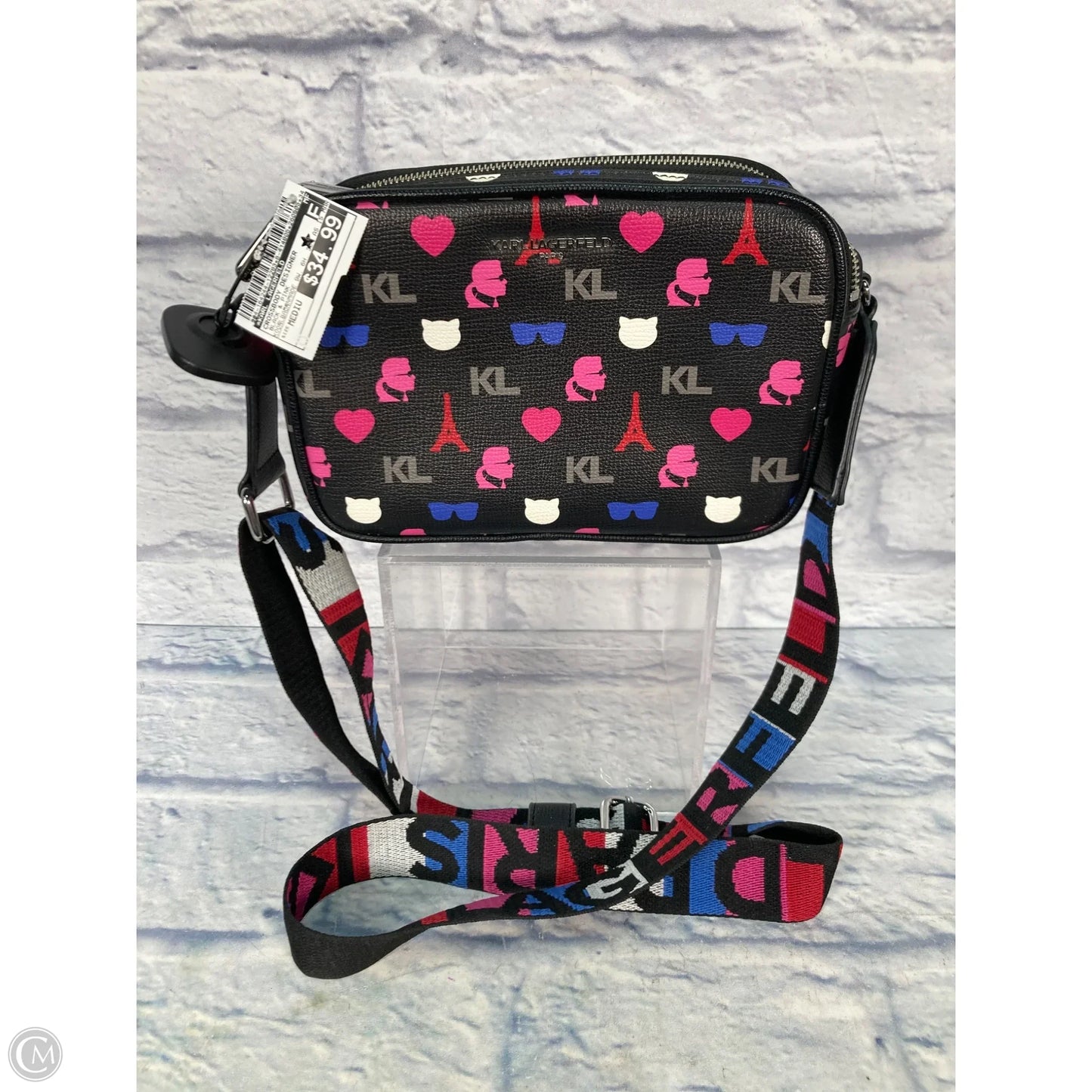 Crossbody Designer By Karl Lagerfeld, Size: Medium