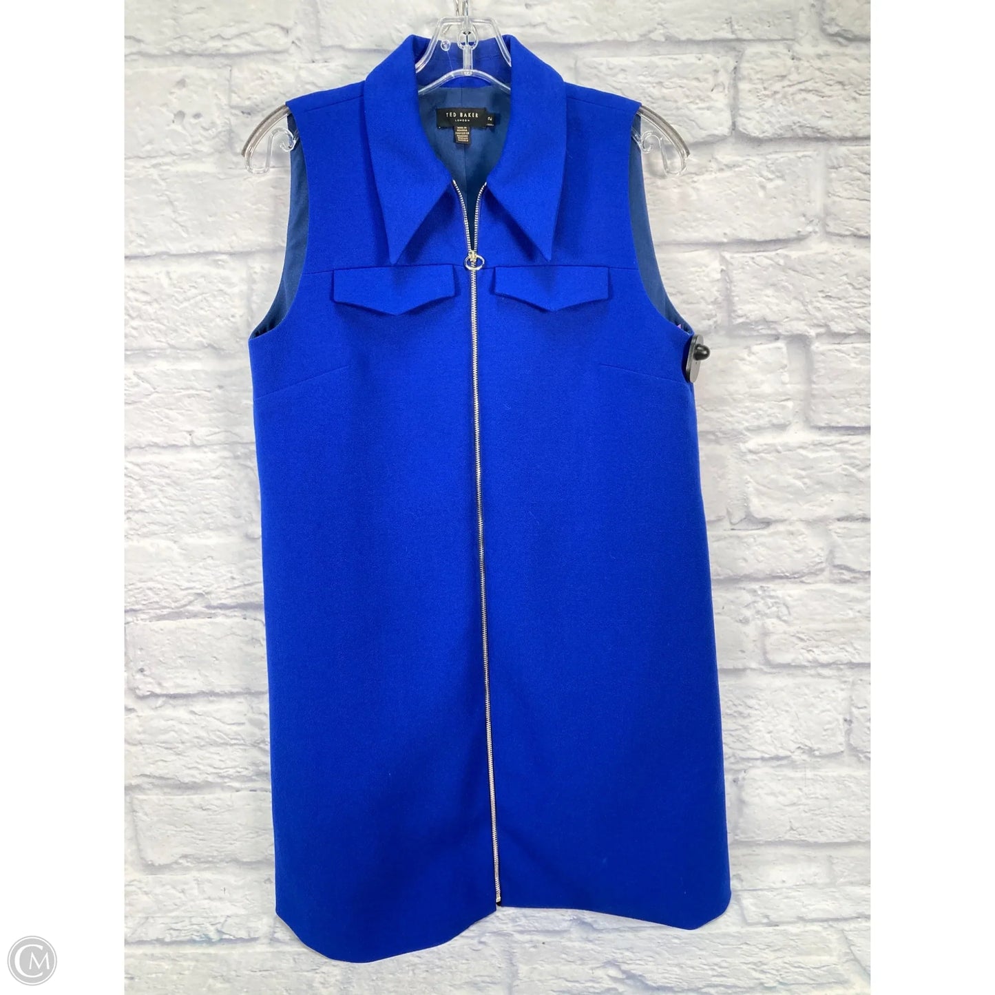 Dress Casual Short By Ted Baker In Blue, Size: S