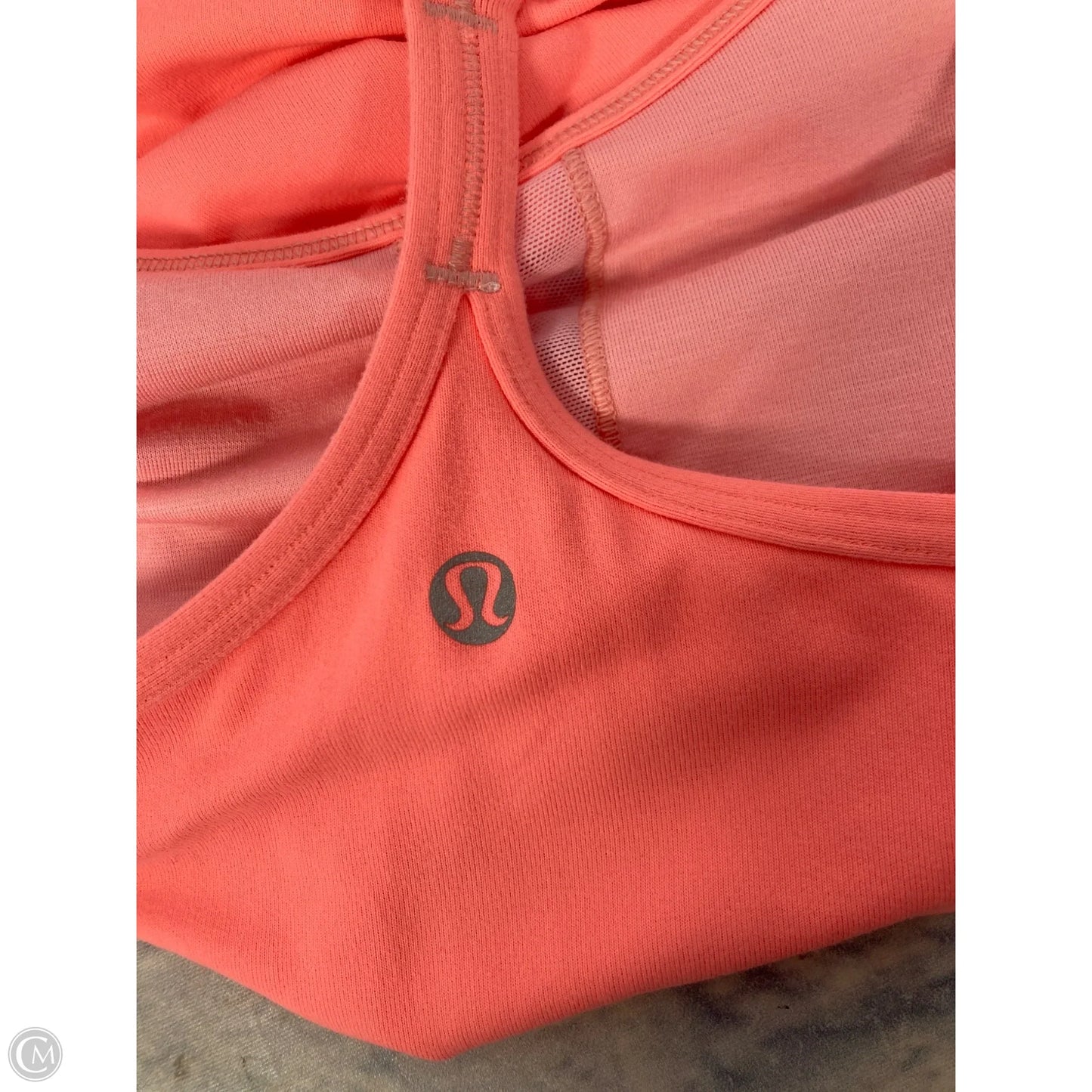 Athletic Tank Top By Lululemon In Orange, Size: M